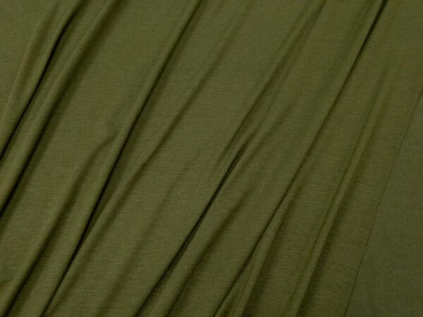 Stoff Lyocell-Kaschmir Jersey fein Winter Moss