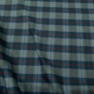 Stoff BW Flannell Karos grün-hellblau-rot