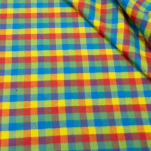 Stoff BW Flannell multicolor Karos