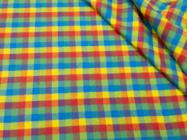 Stoff BW Flannell multicolor Karos