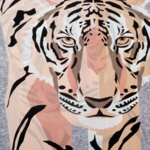 Stoff Seide Girani Big Tiger - Rapport 83cm