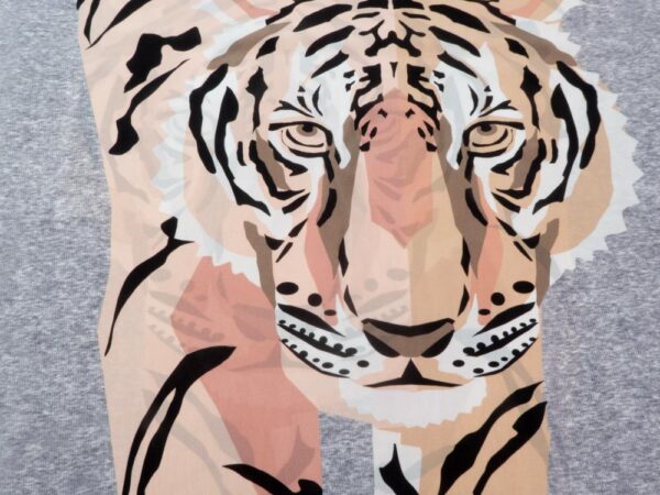 Stoff Seide Girani Big Tiger - Rapport 83cm