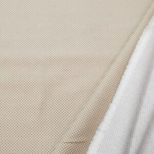 Stoff Baumwolle Punkte beige Achille Pinto