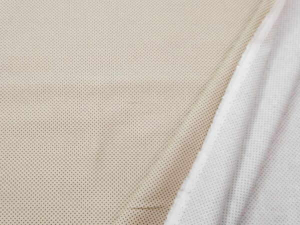 Stoff Baumwolle Punkte beige Achille Pinto