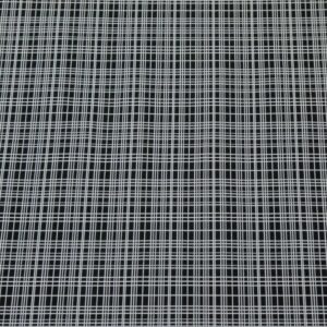 Stoff Jacquard Kunstfaser fest schwarz-weiss Gitter