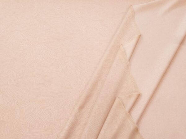 Stoffe Jersey PL Wellendesign  rosabeige – Bild 2