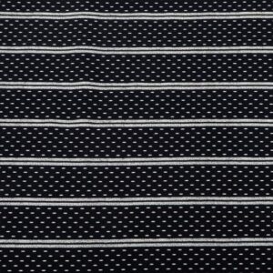 Stoff SerideSweat schwarz/weisse Striche
