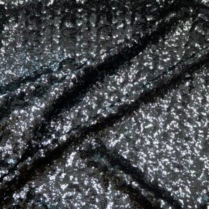 Stoff Cristal Pailletten silber glänzend
