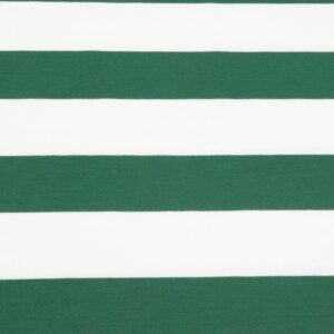 Stoff Romanitjersey Streifen breit grün-offwhite