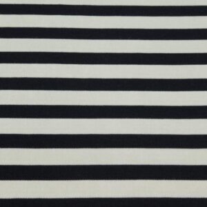 Stoff Viskosejersey glatt Streifen schwarz-Desert Sage