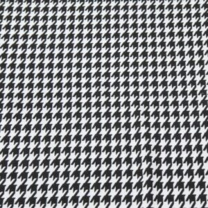 Stoff Modaljersey Hahnentritt schwarz-weiss