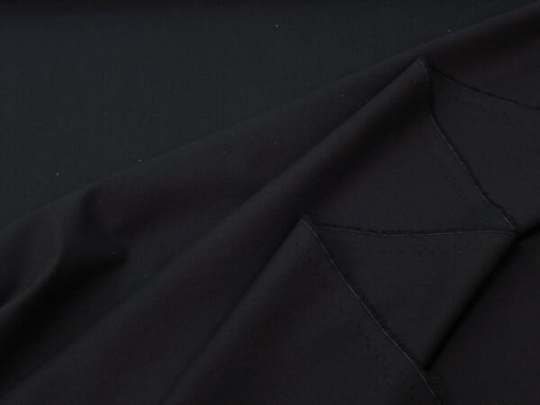 Stoff Schurwolle Sommer schwarz