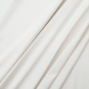 Stoff Baumwolle Single Jersey Brugnoli Wap White Onyx