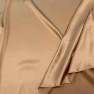 Stoff Seride Kelli Seidensatin dunkelgold