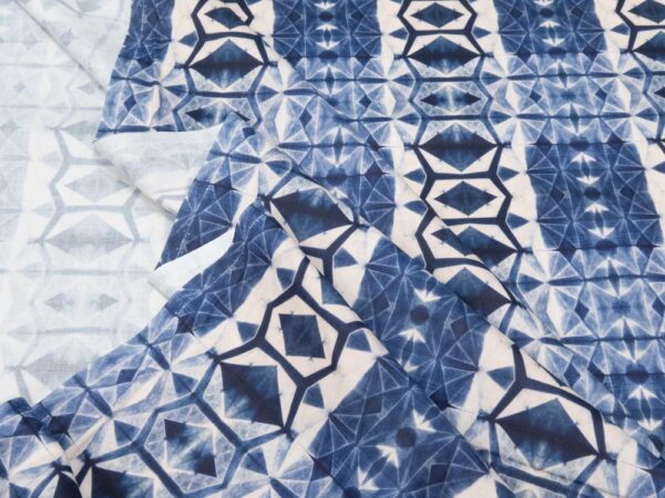 Stoff BW Shibori Dye Batik – Bild 2