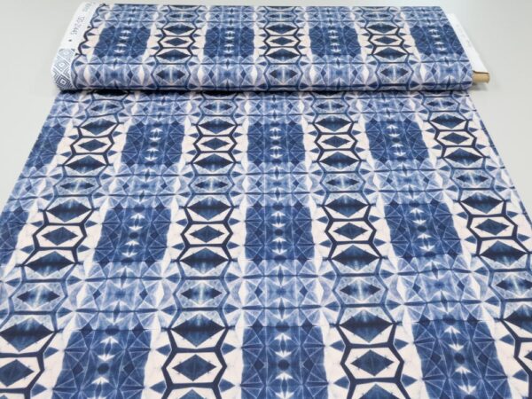 Stoff BW Shibori Dye Batik – Bild 3