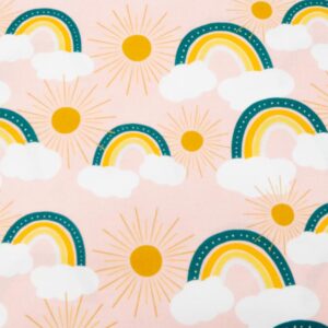Stoff UNICORN DREAMS - Sunny Rainbow