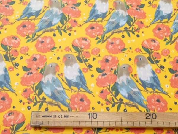 Stoff Laminated Sweet Beauties - Love Birds – Bild 3