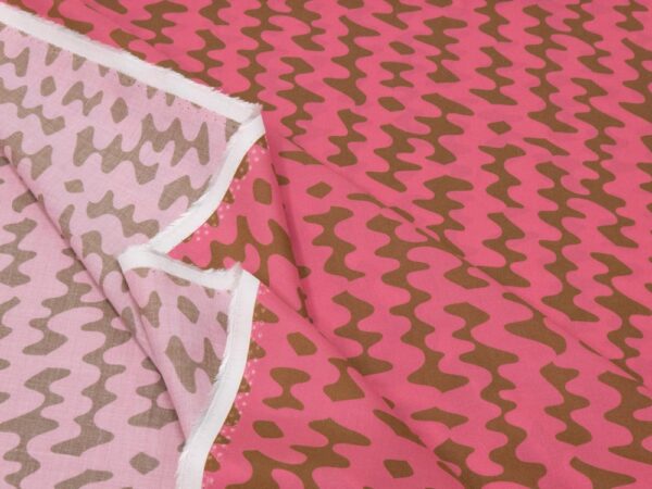 Stoff Modal Orderly Fashion pink % brown – Bild 2