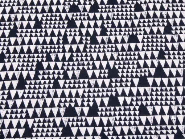 Stoff BW Imprint schwarz-weiss Dreiecke