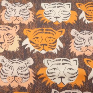 Stoff Canvas Belize - Nevis Face Brown - orange