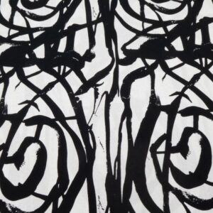 Stoff Baumwolle AbstrArt Chaotik Ink