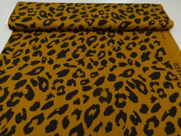 Stoff ECOVERO Viskose Urban Leo Gold – Bild 3