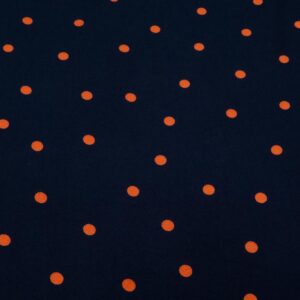 Stoff Viskosekrepp Jolly Dots Indigo Night