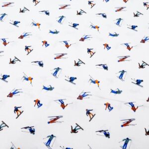 Stoff Baumwolle slopeside - Skifahrer