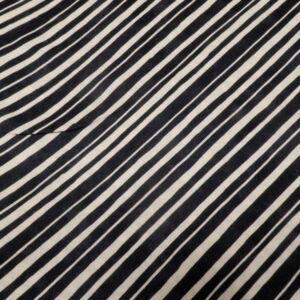 Stoff CL Voile Vivella Diagonal stripes black-natur