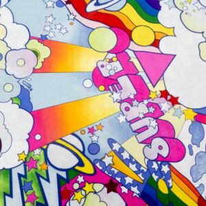 Stoff BW Super Star-Love is Love