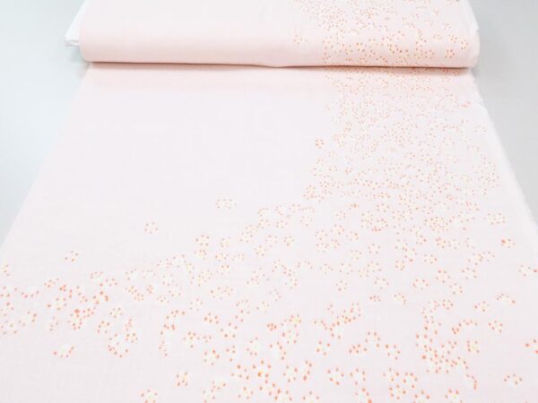 Stoff Double Gauze Nani Iro Edelweiss kleines Blumenmeer auf rosa – Bild 3
