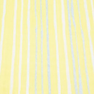 Stoff Double Gauze Nani Iro Saaaa Saa Silberstreifen & Zitronengelb