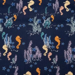 Stoff Enchanted Voyage Seepferdchen