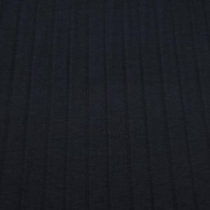 Stoff Organic Stripe Pointelle schwarz