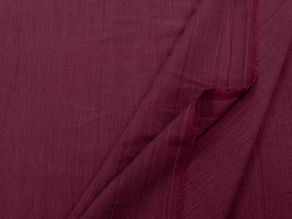 Stoff Crispy Crepe washed Look Maroon – Bild 2