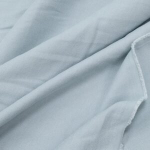 Stoff Crispy Crepe Washed Look Blue Mist