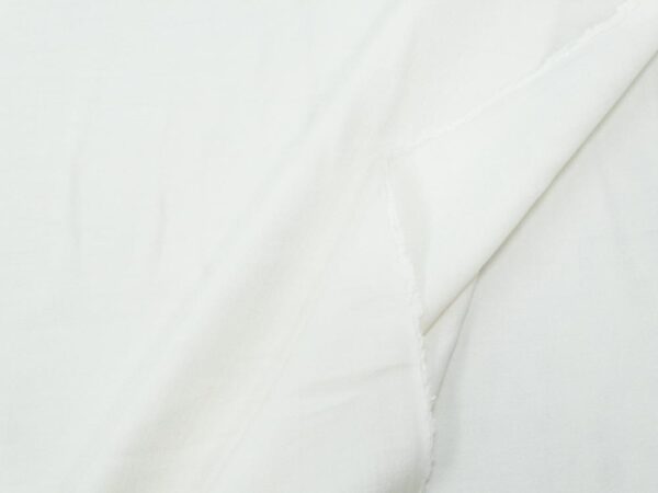 Stoff Crispy Crepe Washed Look Bright White – Bild 2