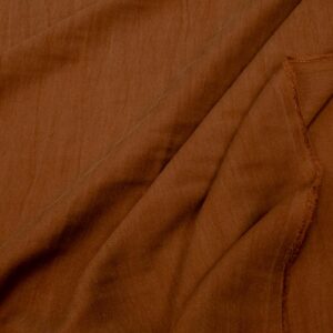 Stoff Crispy Crepe Washed Look Pecan