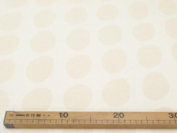 Stoff Indian Jacquard Dots beige in beige – Bild 4