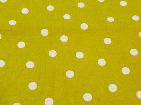 Stoff CL Sheeting Leinen-BW Punkte gross Antique Moss