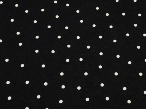 Stoff CL Sheeting Leinen-BW Punkte klein schwarz