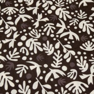 Stoff Viskose Duval -Boho Birds Truffle