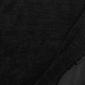 Stoff Sue Sherpa Fleece Black