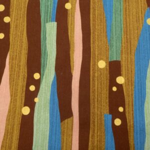 Stoff Canvas KOKKA  70's Style gold Dots