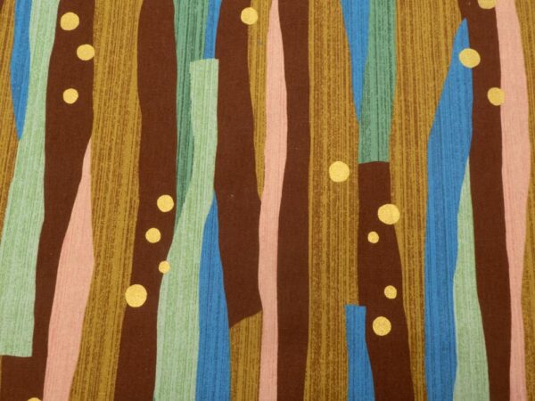 Stoff Canvas KOKKA  70's Style gold Dots