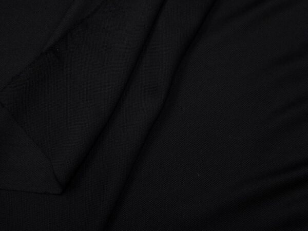 Stoff Coolmax® Piqué schwarz