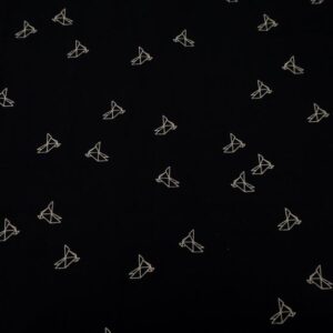 Stoff Tissue Bye Bye Birdie black