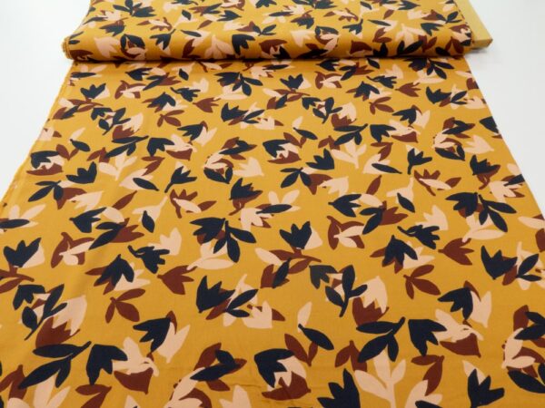 Stoff Viscose Seraphine Ochre – Bild 3
