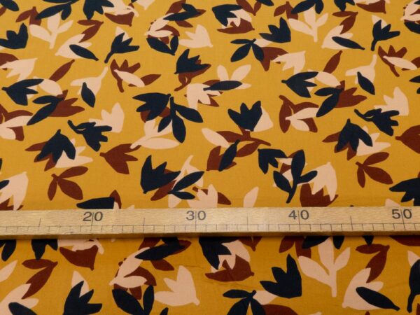 Stoff Viscose Seraphine Ochre – Bild 4